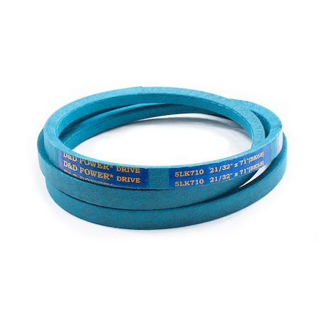 D&D V-Belt, Dura-Ultimate DW, 5LK710, 5LK, 71 in, 5/8 in Top Width 5LK710